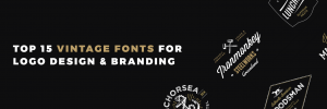 best vintage font logo