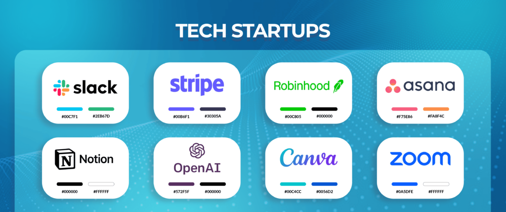 logo color combination ideas for tech startups