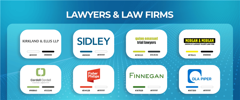 logo color combination ideas for law firms