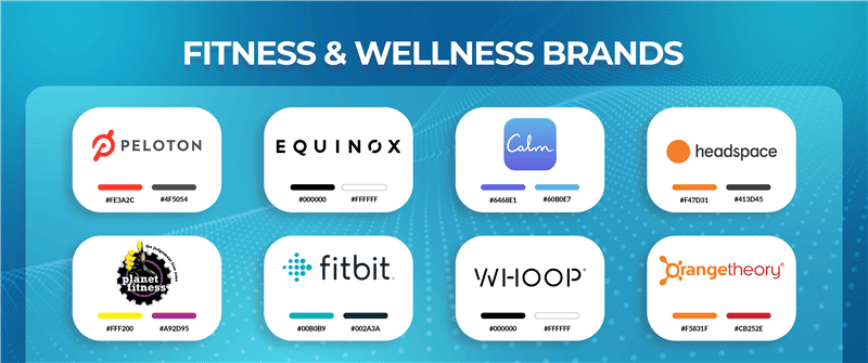 logo color combination ideas for fitness and wellness brands