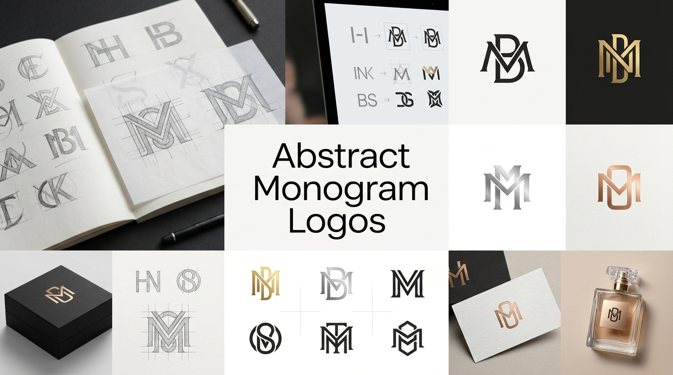 Abstract Monogram Logos modern - logo design