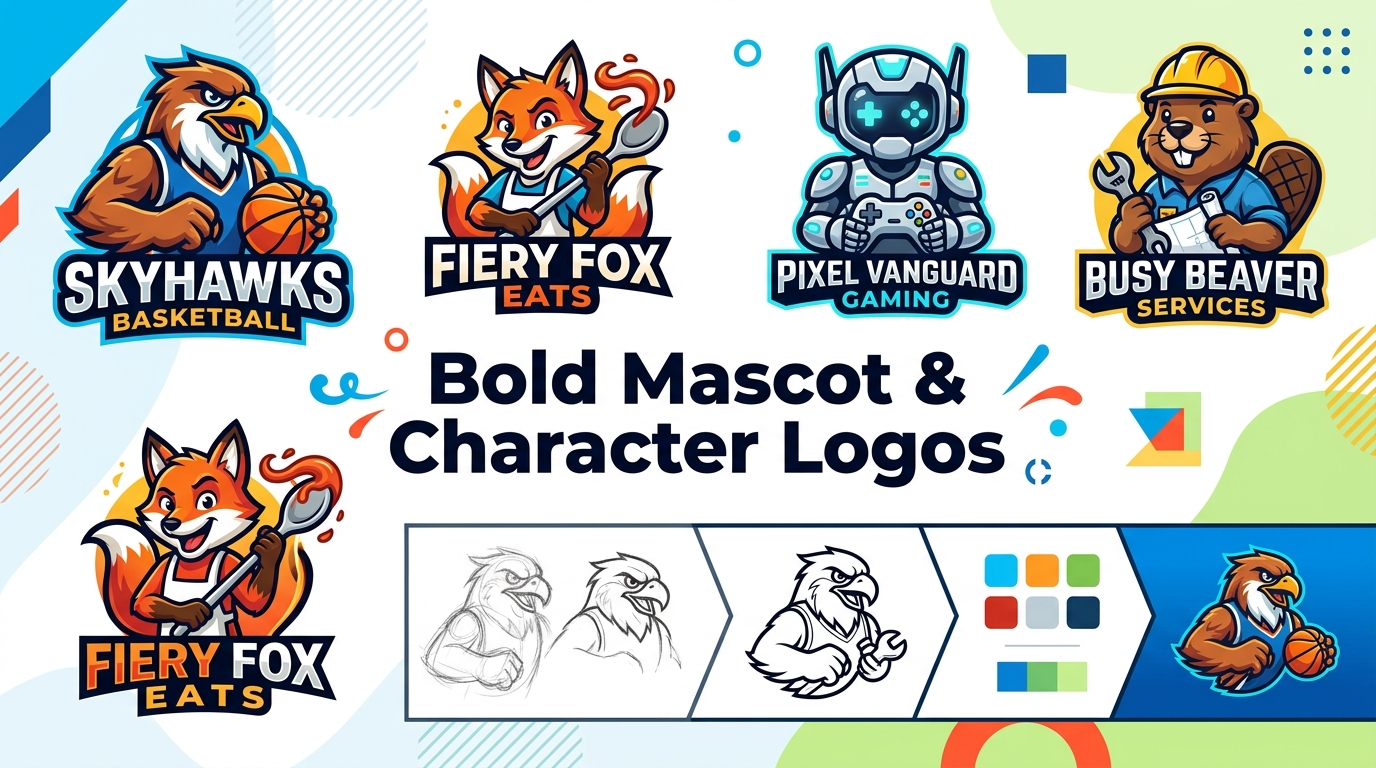 Bold_Mascot Character Logos - logo design services
