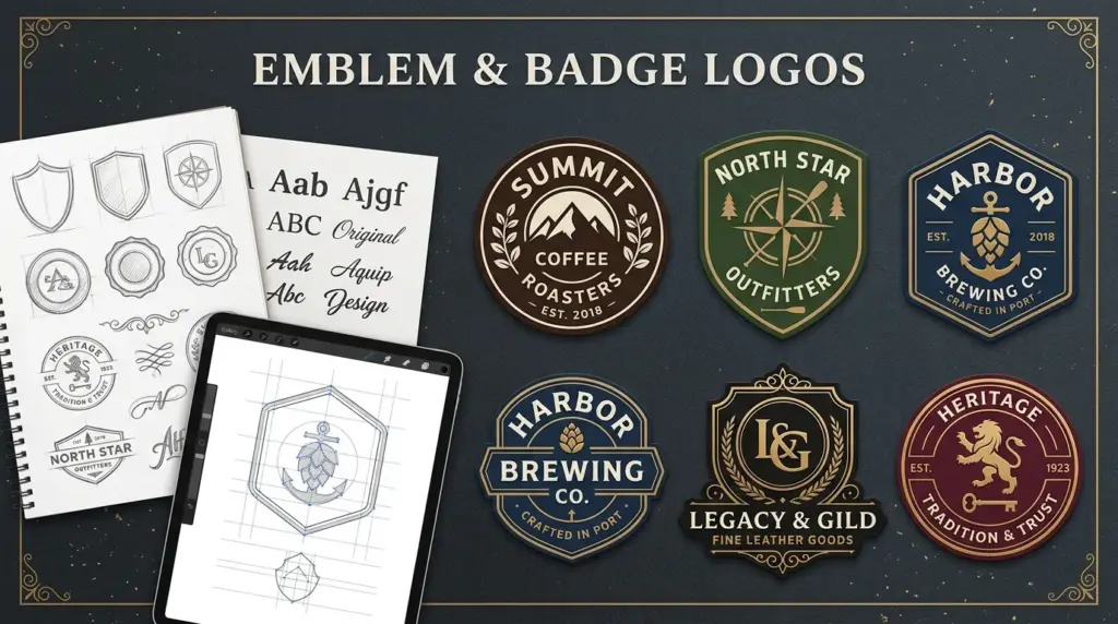 Emblem-and-Badge-Logos-custom-logo-design