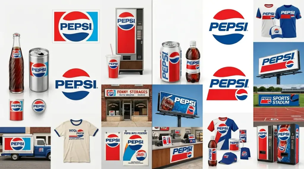 Pepsi-logo-evolution-comparison-logo-design-agency 
