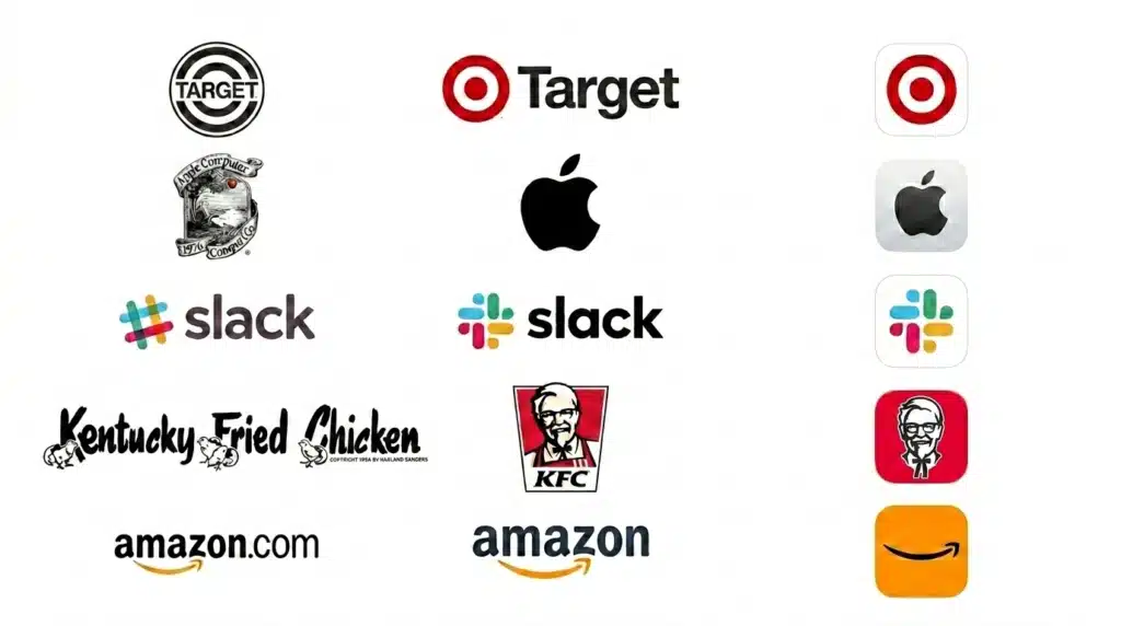 Brand logo evolution - logo design services