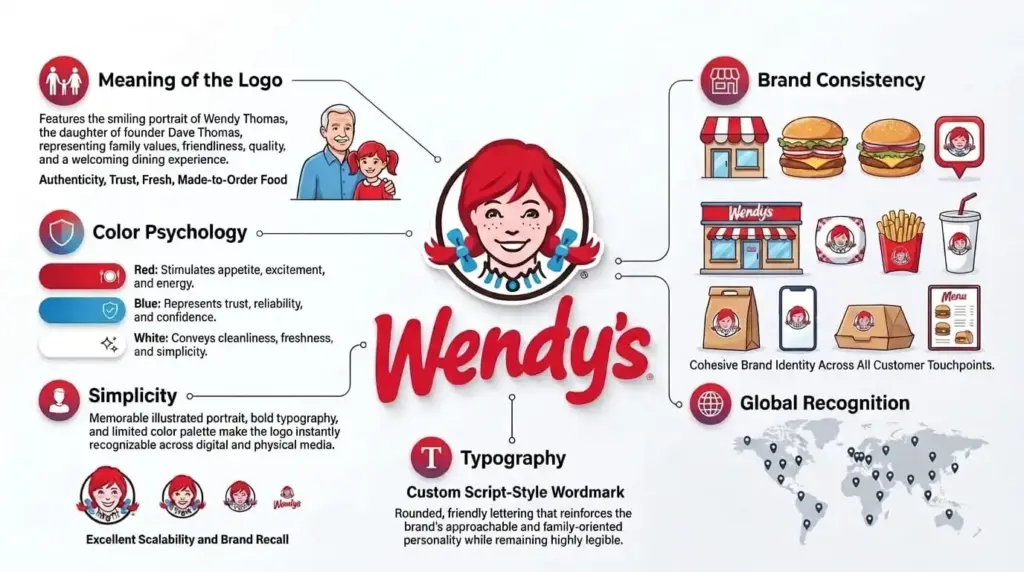 Infographic on Wendy's - logo professional logo designers