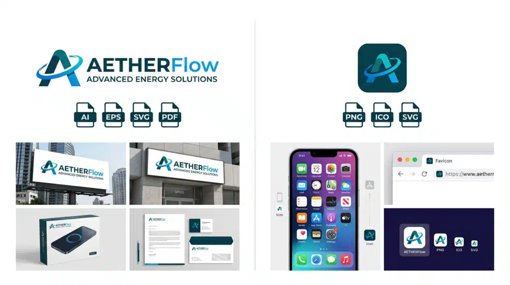Logo vs app icon - logo design agency in USA