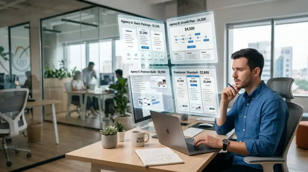 Website cost confusion - web design agency