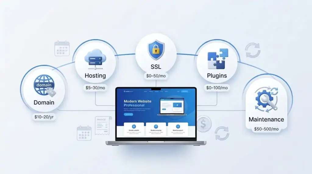 Website ongoing costs - web design services near me