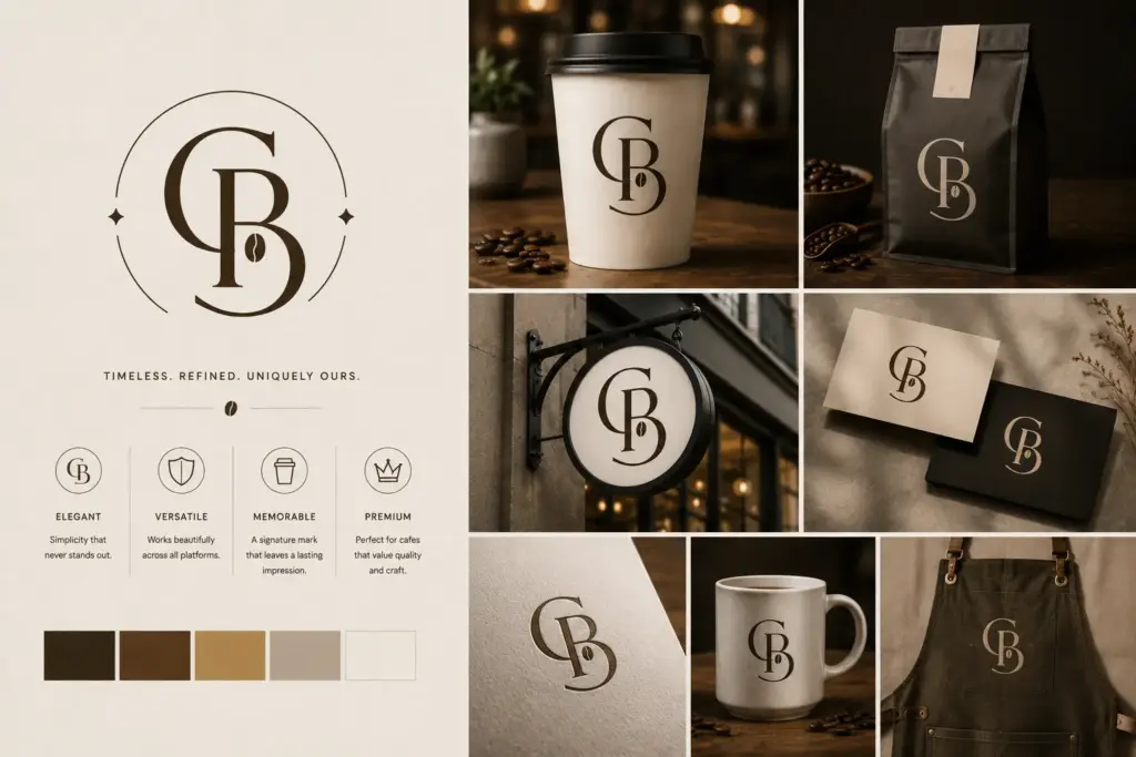 lettermark coffee - logo design services for startups