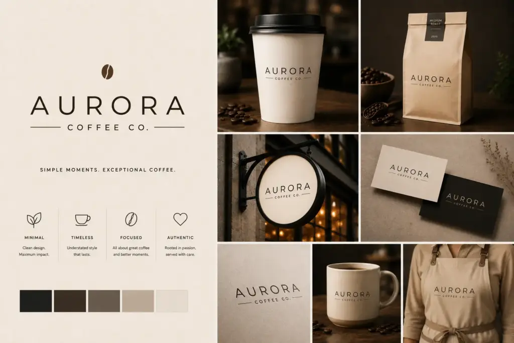 minmalist word mark - logo design agency
