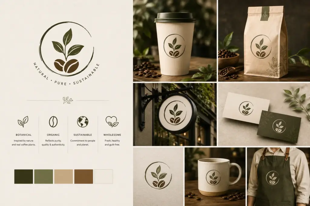 organic coffeee - USA logo designers