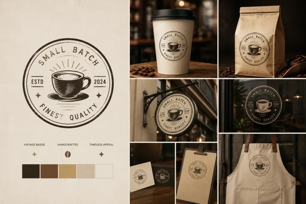 vintage coffee - logo design agency in USA